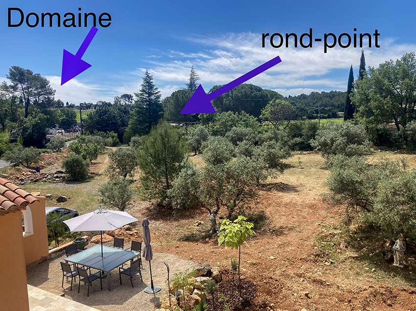 Gîte Le Mas des Oliviers, plan de situation