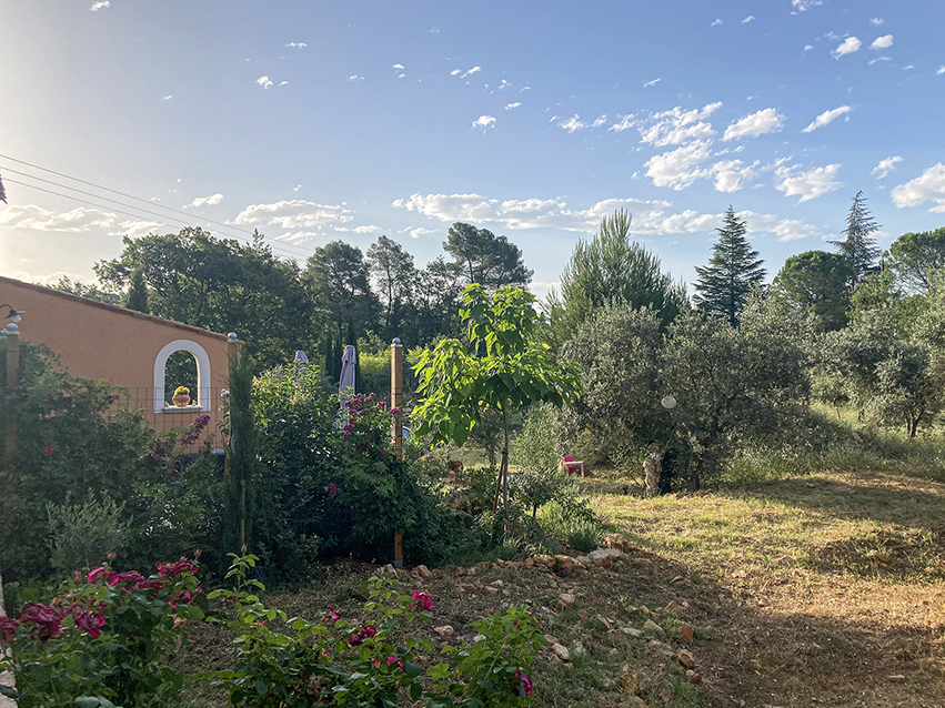 Gîte Le Mas des Oliviers, location de vacances Var Draguignan. Vue extérieure.